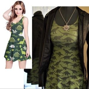 RAWR! 🦖Green dinosaur skater dress 🦖